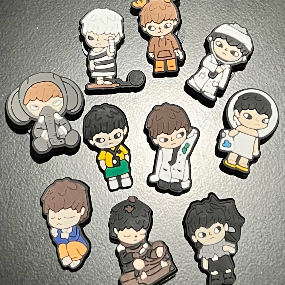 Cute Character Shoe Charms Set